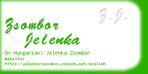 zsombor jelenka business card